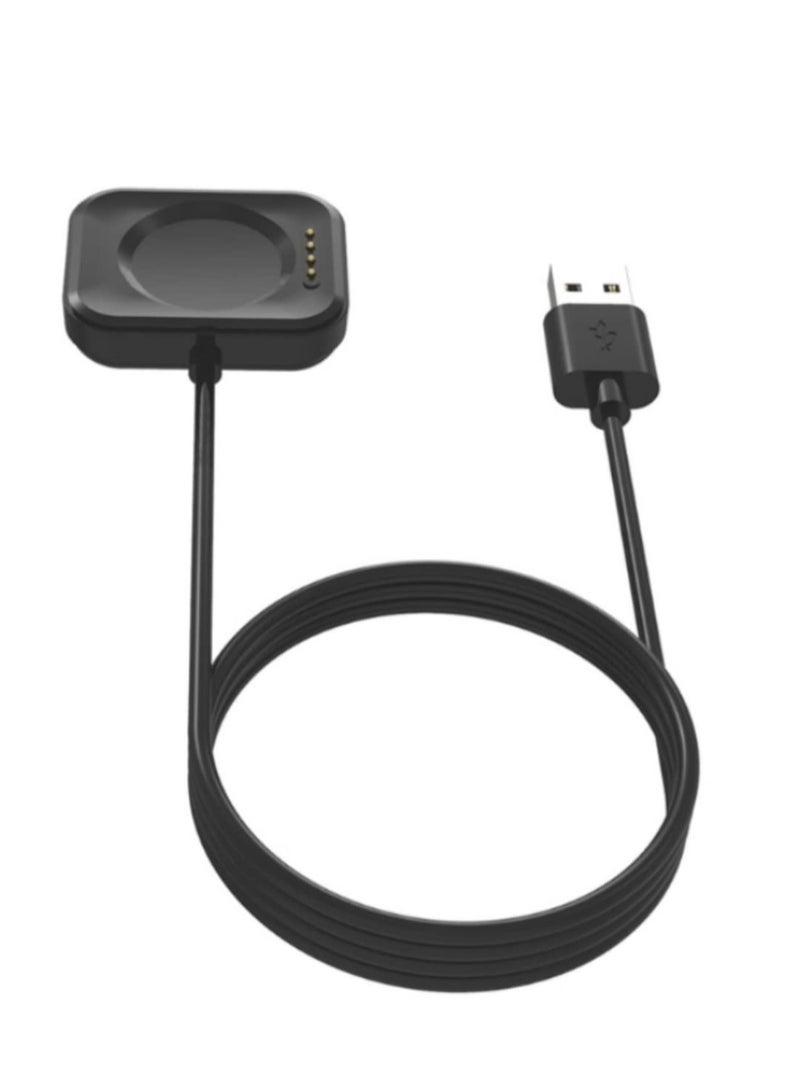 قاعدة شحن لاسلكي مغناطيسي عالمية عبر منفذ USB - شاحن سريع مع محول طاقة لساعة OPPO Watch 2 مقاس 42مم/46مم - مزود بحماية من الدوائر القصيرة والجهد الزائد - كفاءة عالية بأمان تام - سلك بطول 1 متر - Image 3